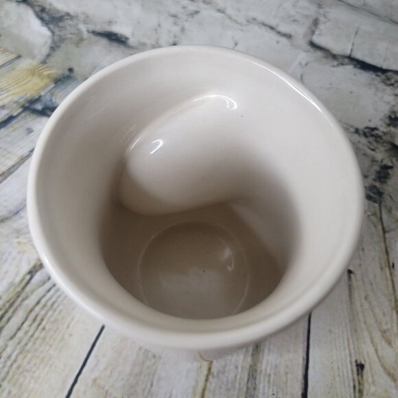 Blessing Lighthouse POTTERY Right Handed Warmer Mug Glazed  Appx 5 x 3.5 Inch - Picture 3 of 5